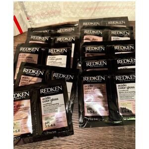 REDKEN Acidic Color Gloss Shampoo Conditioner Samples travel Color Care